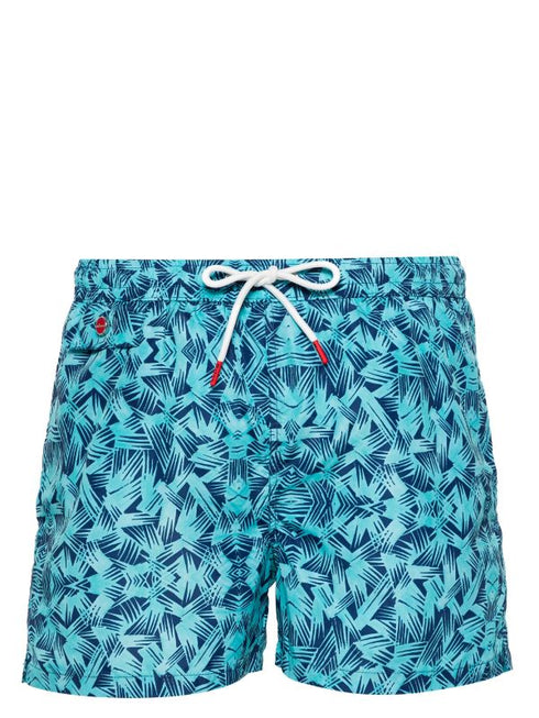 graphic-print swim shorts